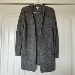 Gray Knit Cardigan